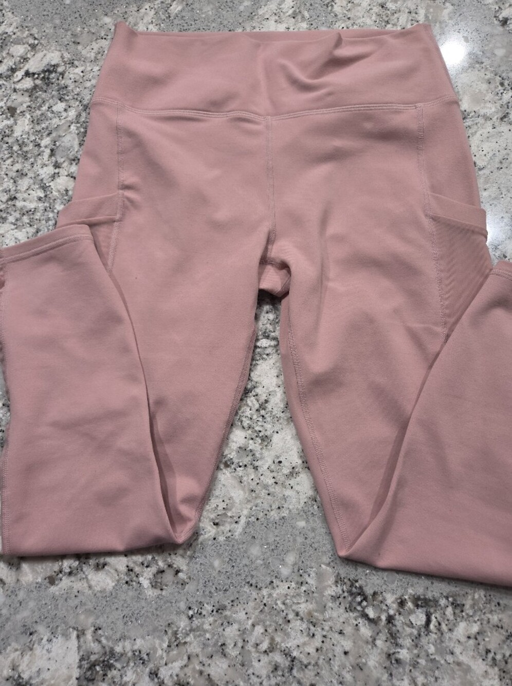 Fabletics Powerhold Dusty Pink Athletic Leggings